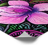 Rosa Blume Poster (Ecke)