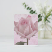 Rosa-Blume Postkarte (Stehend Vorderseite)