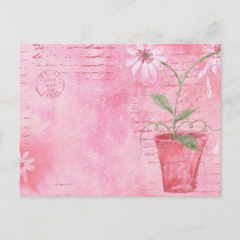 Rosa, Blume Postkarte