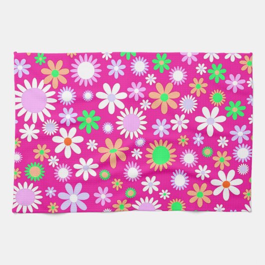 Rosa Blume Power Küchentuch (Horizontal)