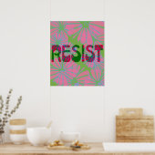 Rosa Blume Power Resist Poster (Küche)