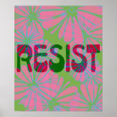 Rosa Blume Power Resist Poster (Vorne)