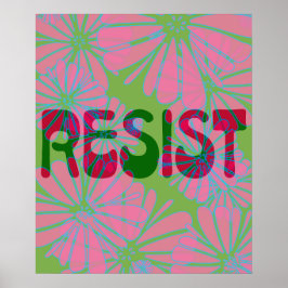 Rosa Blume Power Resist Poster