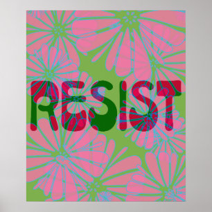 Rosa Blume Power Resist Poster