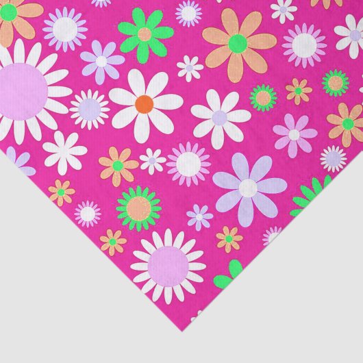 Rosa Blume Power Seidenpapier (Ausschnitt)