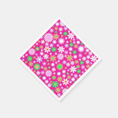 Rosa Blume Power Serviette (Ecke)