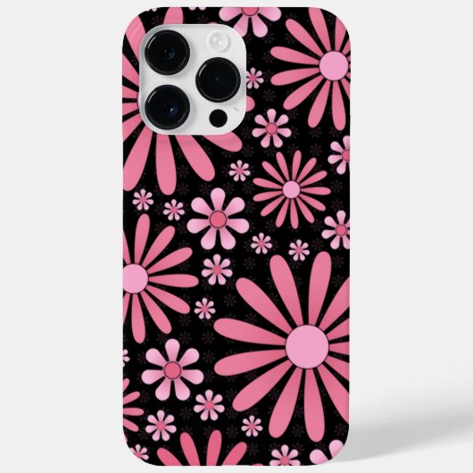 Rosa Blume Power Telefonzelle Case-Mate iPhone Hülle (Rückseite)