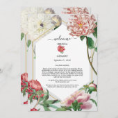 Rosa Blume Programm (Vorne/Hinten)