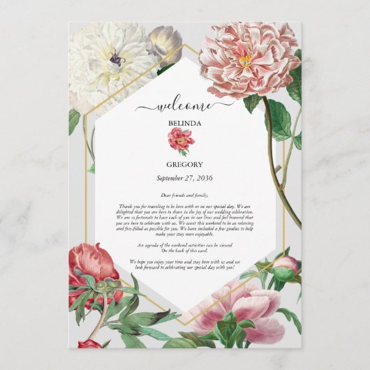 Rosa Blume Programm (Vorderseite)