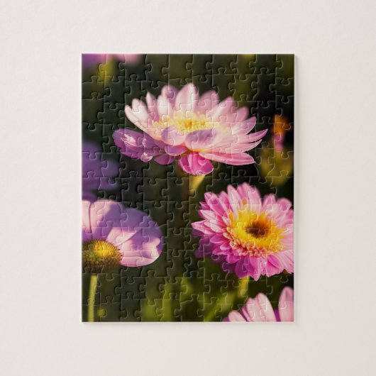 Rosa Blume Puzzle (Vertikal)