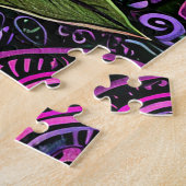 Rosa Blume Puzzle (Seite)
