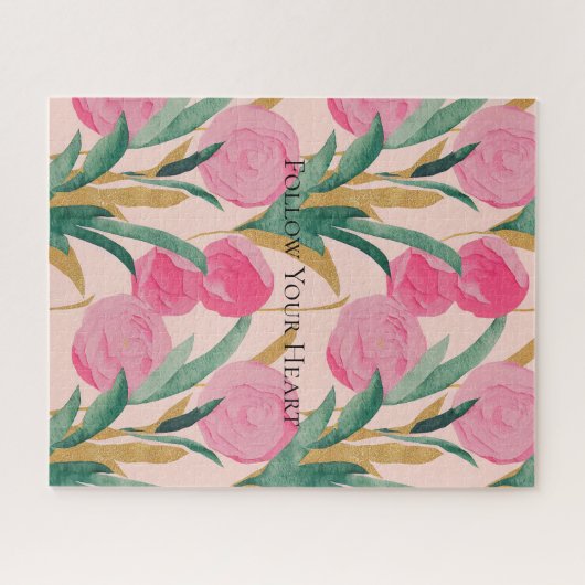 Rosa Blume Puzzle (Horizontal)