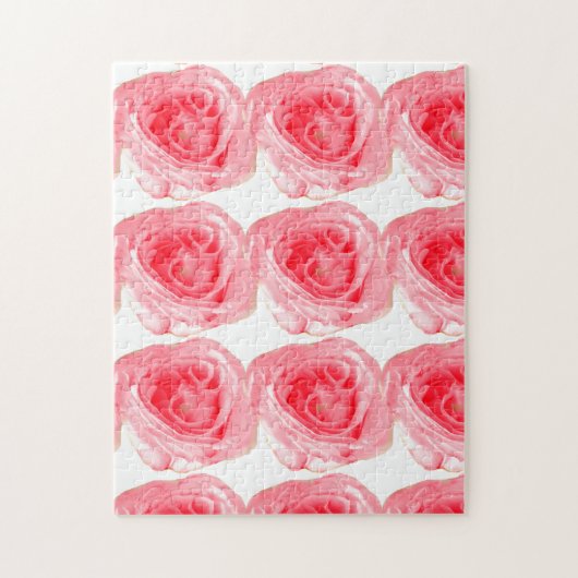 Rosa Blume Puzzle (Vertikal)