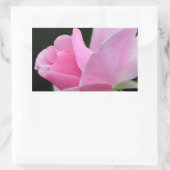 Rosa Blume Rechteckiger Aufkleber (Tasche)