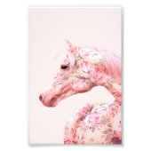Rosa Blume Reiten | Ästhetische Kunst Fotodruck (Vorne)