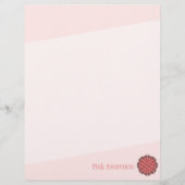 Rosa Blume Ribbon von Kenneth Yoncich Flyer (Hinten)