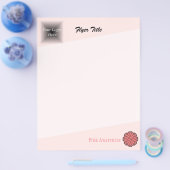 Rosa Blume Ribbon von Kenneth Yoncich Flyer (Einzeln)