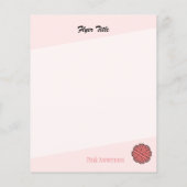 Rosa Blume Ribbon von Kenneth Yoncich Flyer (Hinten)