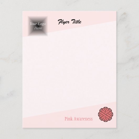 Rosa Blume Ribbon von Kenneth Yoncich Flyer (Vorne)
