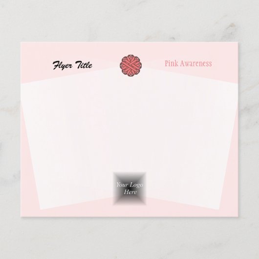 Rosa Blume Ribbon von Kenneth Yoncich Flyer (Vorne)
