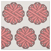 Rosa Blume Ribbon von Kenneth Yoncich Stoff (Muster)