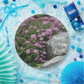 Rosa Blume Rock Garden Pappteller (Party)