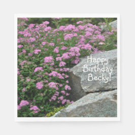 Rosa Blume Rock Garden Serviette