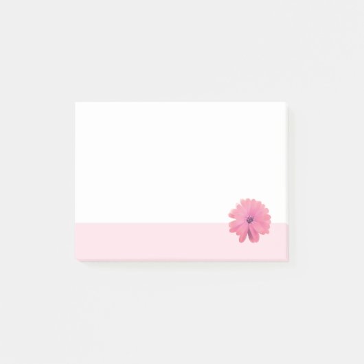 Rosa Blume Rosa Border Post-it Klebezettel (Vorderseite)