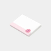 Rosa Blume Rosa Border Post-it Klebezettel (angewinkelt)
