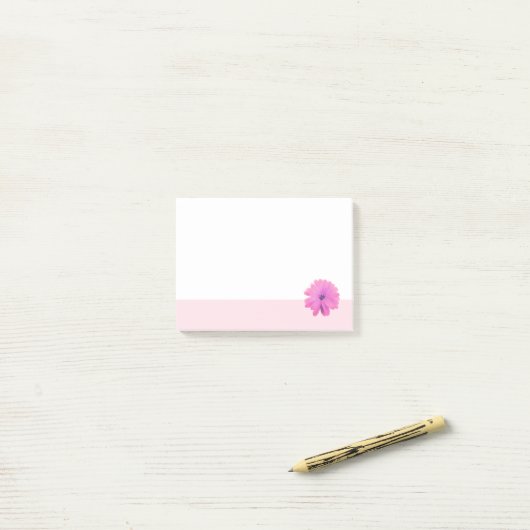 Rosa Blume Rosa Border Post-it Klebezettel (Auf Schreibtisch)