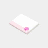 Rosa Blume Rosa Border Post-it Klebezettel (angewinkelt)