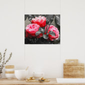 Rosa Blume: Rosa Farbe Pop Poster (Küche)