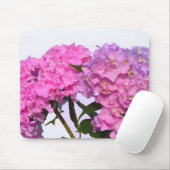 Rosa Blume, rosa Hydraen Mousepad (Mit Mouse)