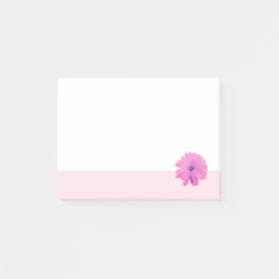 Rosa Blume rosa Rand Post-it Klebezettel