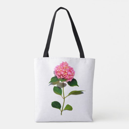 Rosa Blume Rosa-Rosa-Hydrangea Tasche (Rückseite)