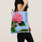 Rosa Blume Rosa, rosa, rosafarbene Hydrangea Tasche (Von Nahem)