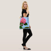 Rosa Blume Rosa, rosa, rosafarbene Hydrangea Tasche (Am Model)