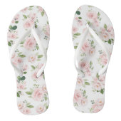 Rosa Blume, rosa Rosen, Aquarellfarben-Blume Badesandalen (Fußbett)