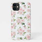 Rosa Blume, rosa Rosen, Aquarellfarben-Blume Case-Mate iPhone Hülle (Rückseite)