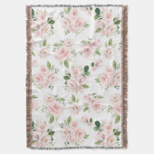 Rosa Blume, rosa Rosen, Aquarellfarben-Blume Decke (Vorderseite Vertikal)