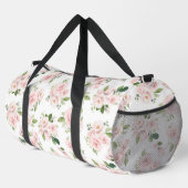 Rosa Blume, rosa Rosen, Aquarellfarben-Blume Duffle Bag (Rechte Ecke)