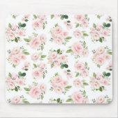Rosa Blume, rosa Rosen, Aquarellfarben-Blume Mousepad (Vorne)