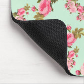 Rosa Blume, rosa Rosen, Aquarellfarben-Blume Mousepad (Ecke)