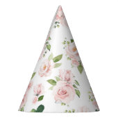 Rosa Blume, rosa Rosen, Aquarellfarben-Blume Partyhütchen (Links)