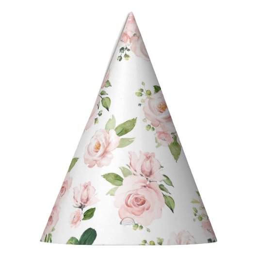 Rosa Blume, rosa Rosen, Aquarellfarben-Blume Partyhütchen (Links)