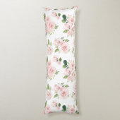 Rosa Blume, rosa Rosen, Aquarellfarben-Blume Seitenschläferkissen (Rückseite (Vertikal))