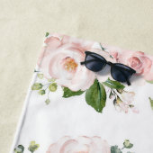 Rosa Blume, rosa Rosen, Aquarellfarben-Blume Strandtuch (Beispiel)