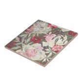 Rosa Blume Rosa Zitronen Blumenstrauß Fliese (Seite)