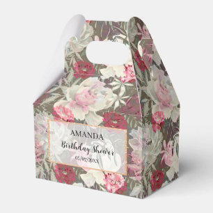 Rosa Blume Rosa Zitronen Blumenstrauß Geschenkschachtel