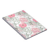 Rosa Blume Rosa Zitronen Blumenstrauß Notizblock (Rechte Seite)